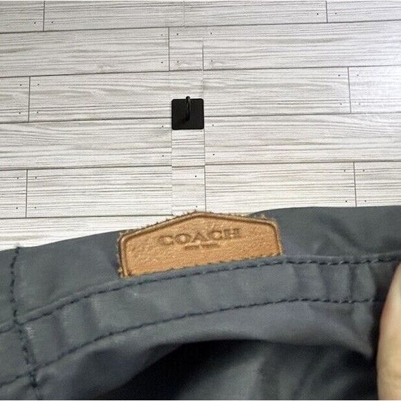 Coach Hadley Anorak‎ Rain Zip Up Jacket Navy Blue Casual Women's Sz Med - Picture 12 of 16